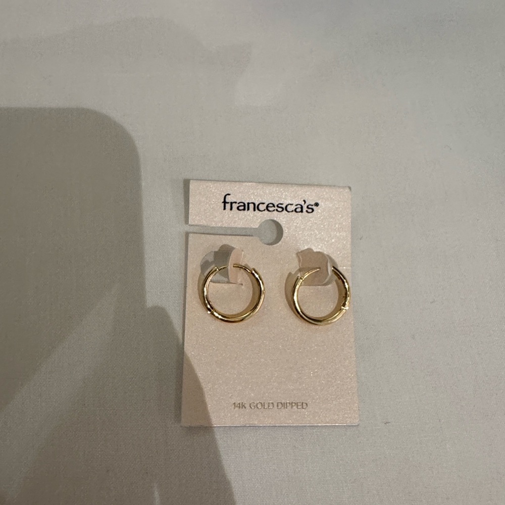 Francesca's Collections 14K Gold Dipped Earrings - Picture 5 of 6